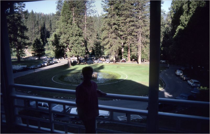 View from the 2nd floor balcony outside our room